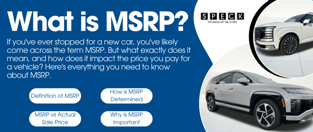 Informative graphic answering what is MSRP