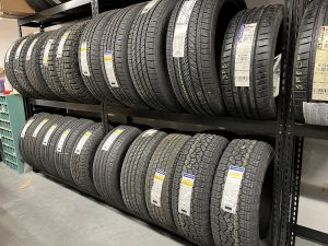 Image of a rack of tires