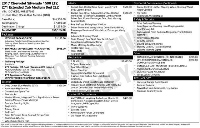 2017 Chevrolet Silverado 1500 LTZ