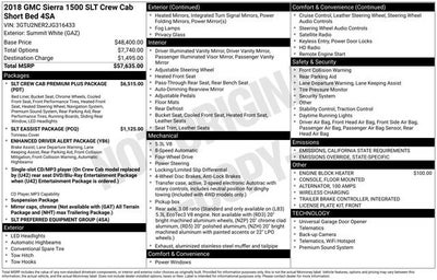 2018 GMC Sierra 1500 SLT