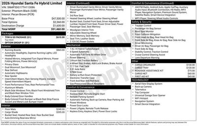 2026 Hyundai SANTA FE HYBRID Limited