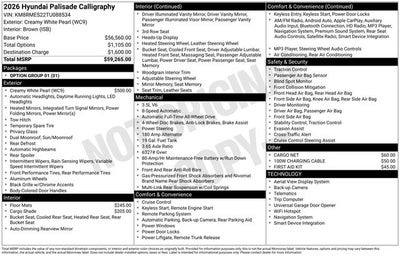 2026 Hyundai PALISADE Calligraphy AWD