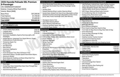 2026 Hyundai PALISADE SEL Premium AWD
