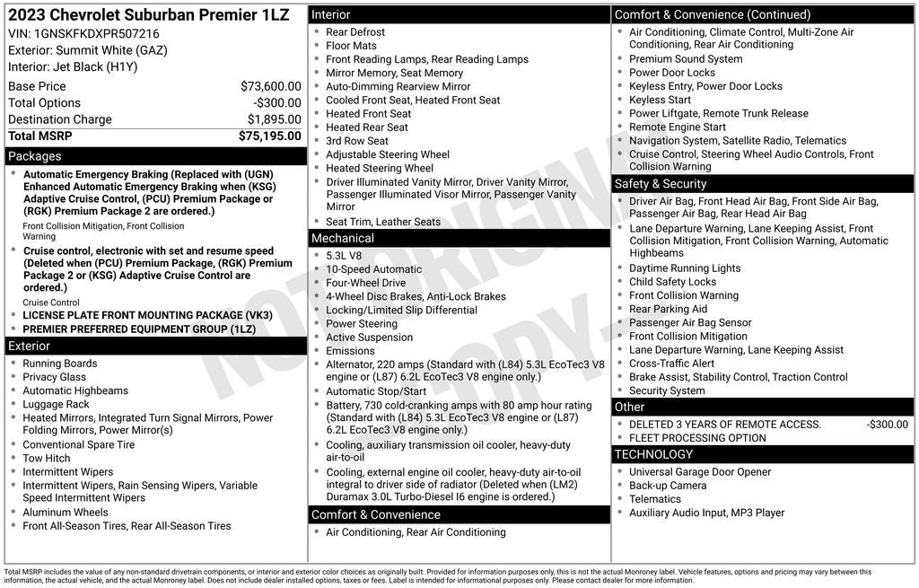 2023 Chevrolet Suburban Premier