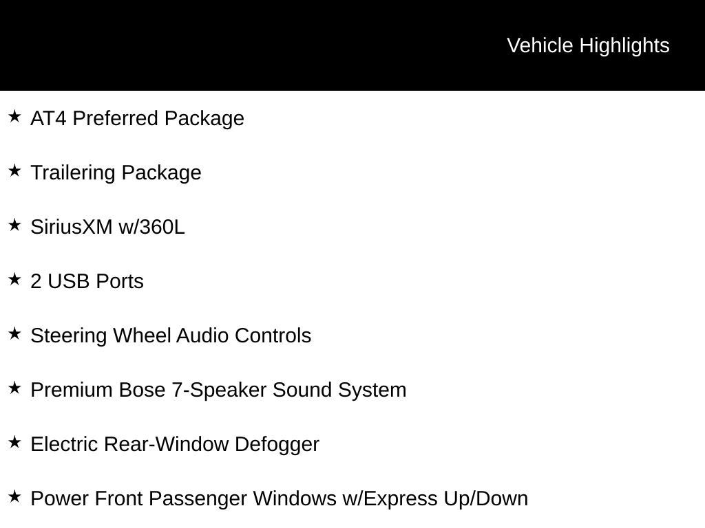 2023 GMC Sierra 1500 AT4