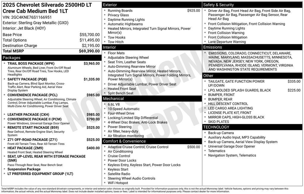 2025 Chevrolet Silverado 2500HD LT