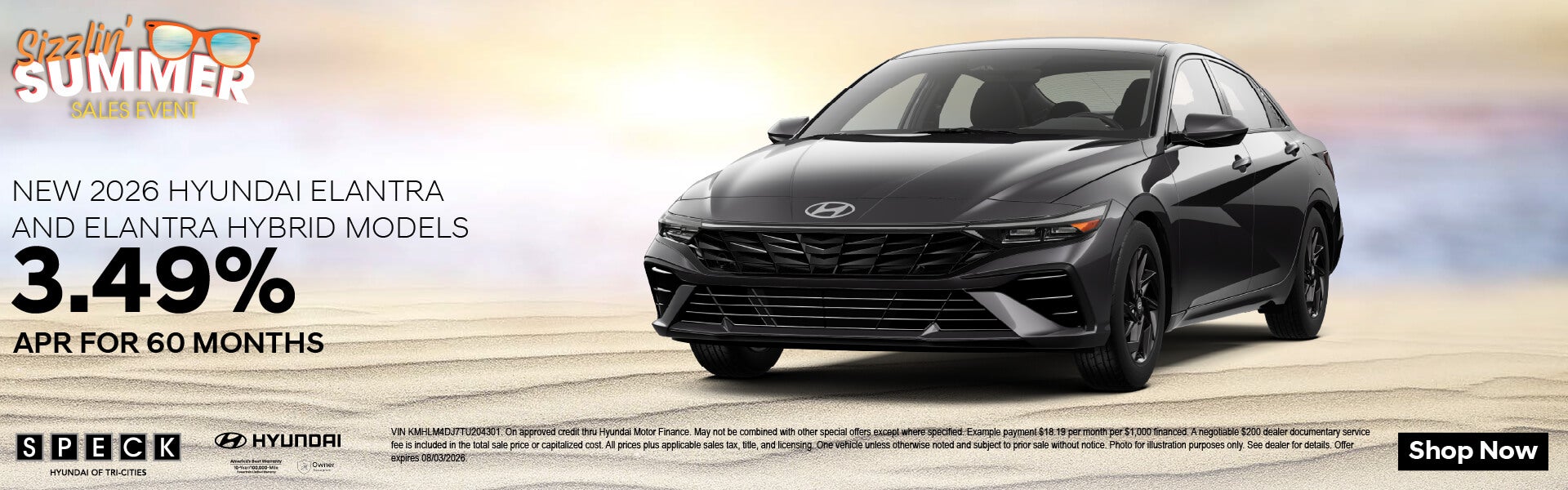 3.49 apr for 60 months hyundai elantra
