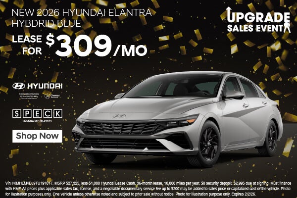 NEW 2026 HYUNDAI ELANTRA BLUE HYBRID