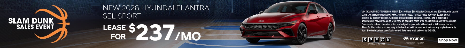 237 per month lease new hyundai elantra