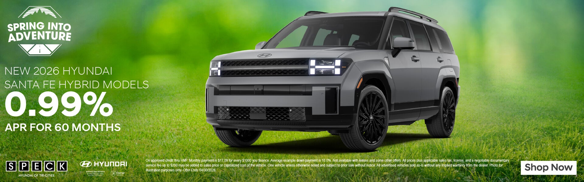 0.99 apr for 60 mos santa fe hybrid