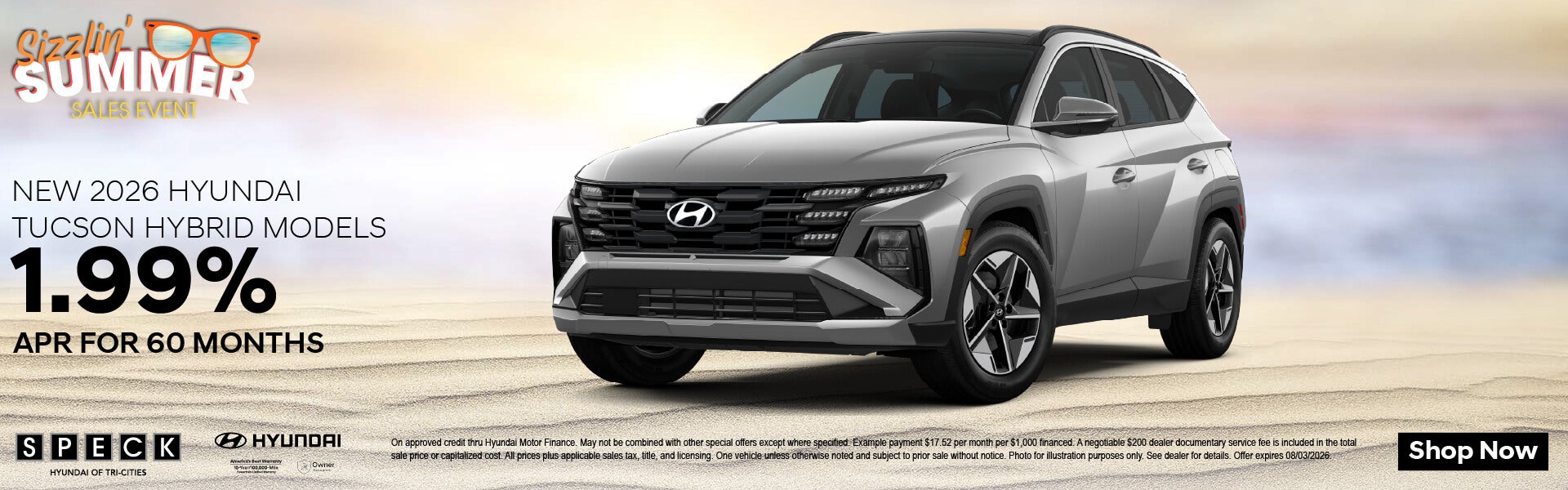 1.99 apr for 60 months hyundai tucson hybrid