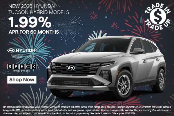 1.99 apr for 60 months on hyundai tucson hybrids