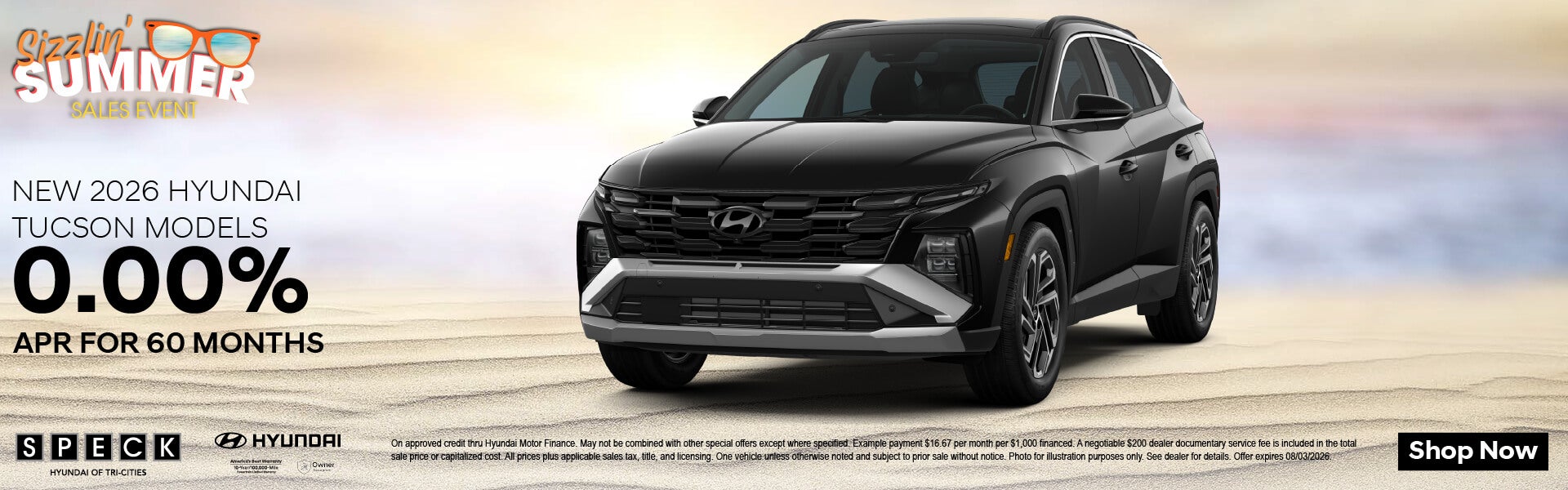 0 apr for 60 months hyundai tucson models
