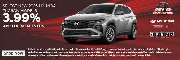 3.99% apr for 60 months on hyundai tucson