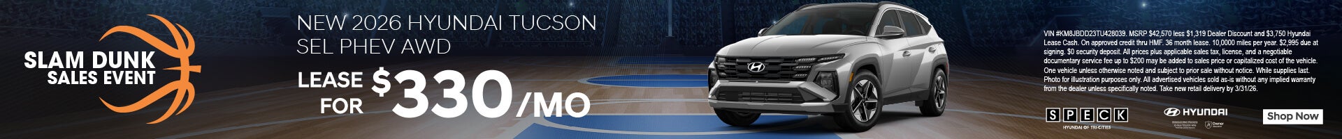 hyundai tucson phev 330 per month lease