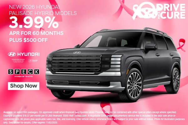 3.99 apr for 60 months hyundai palisade hybrid