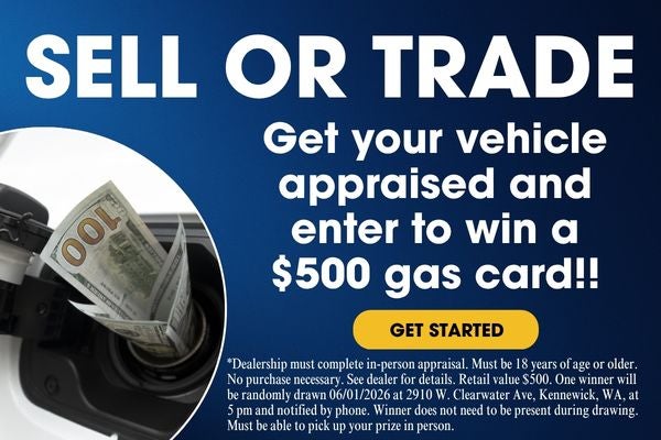 enter to win gas card with vehicle appraisal