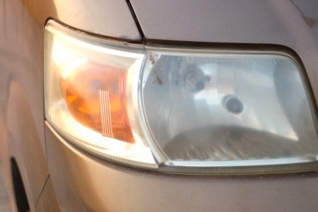 faded headlight