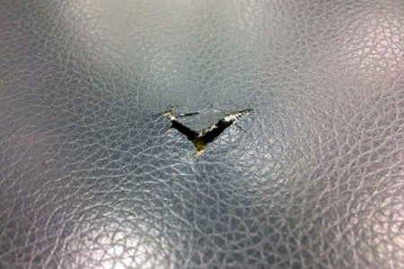 tear on car seat